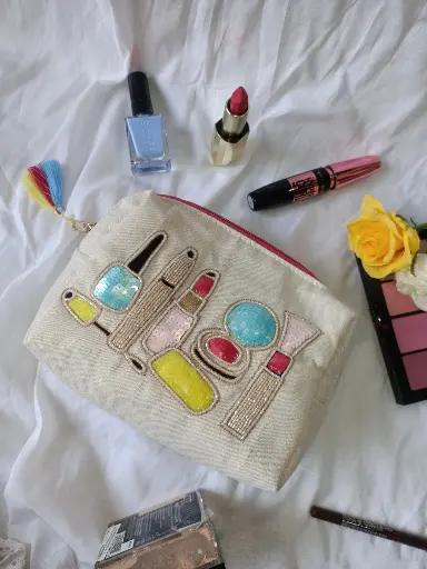 Hand Embroidered Make-up Pouch (Bulk pre-order only)