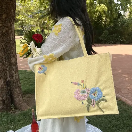 Summer Box Bag (Yellow)