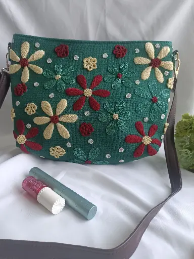 Green Half Moon Sling Bag (sold out)