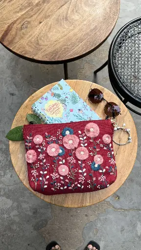 Cherry Red Half Moon Sling Bag