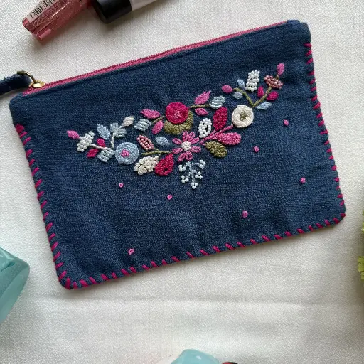 Navy Blue Desire Pouch