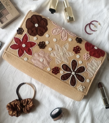 Beige Envelope Bag